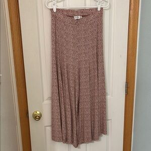 Petal & Pup Red/Rust Floral/Ditsy Patterned Wide Leg Pants Neveah Pant Size M